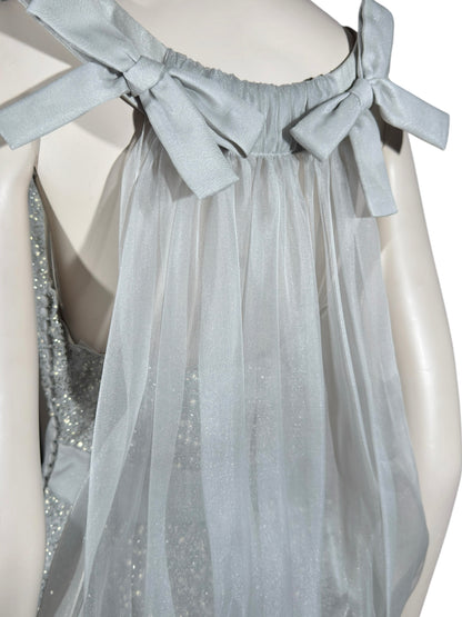 Christian Dior John Galliano Resort 2011 Look 33 Silver sequined dress organza