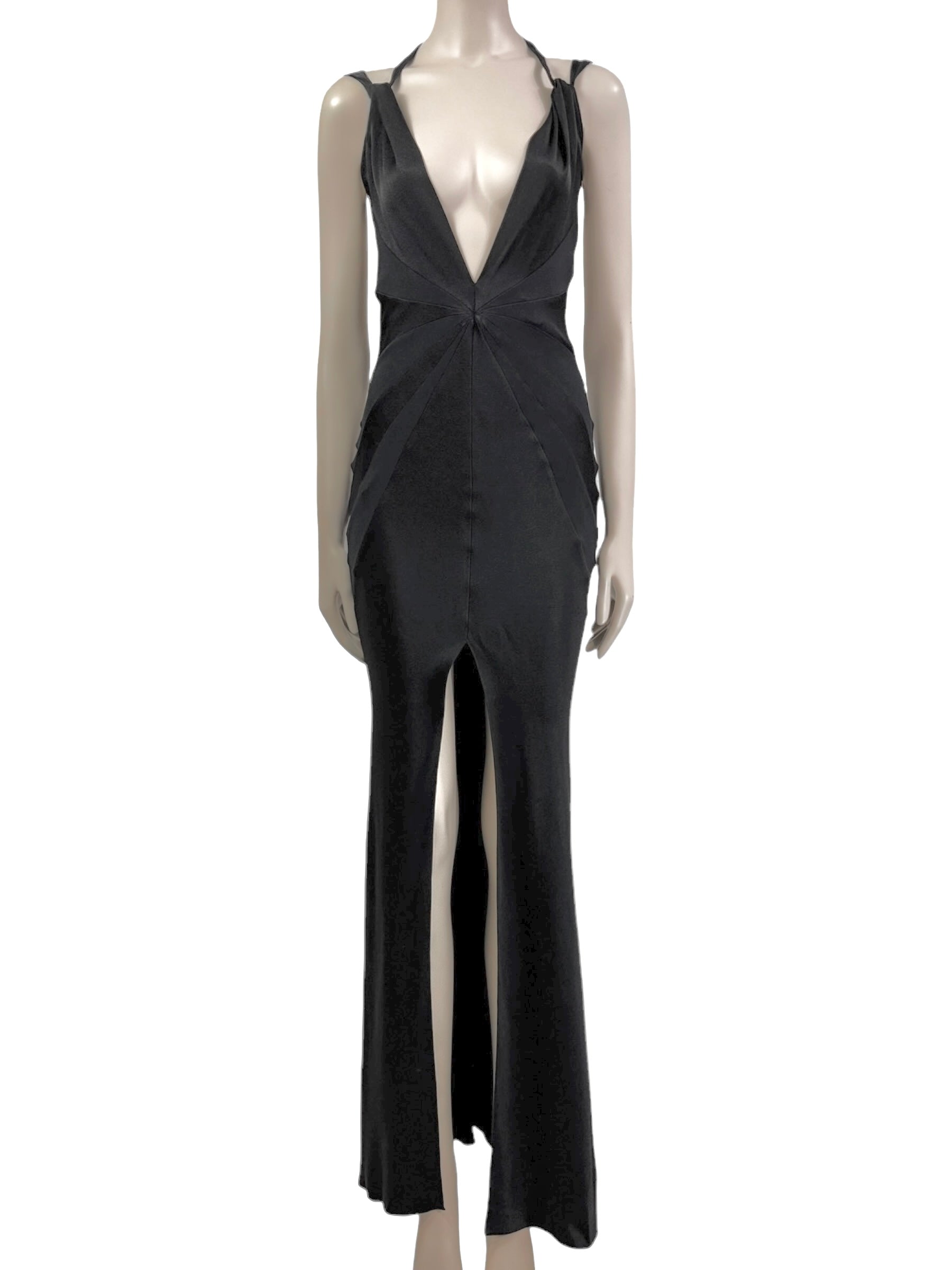 Christian Dior John Galliano Spring 2003 Long black dress