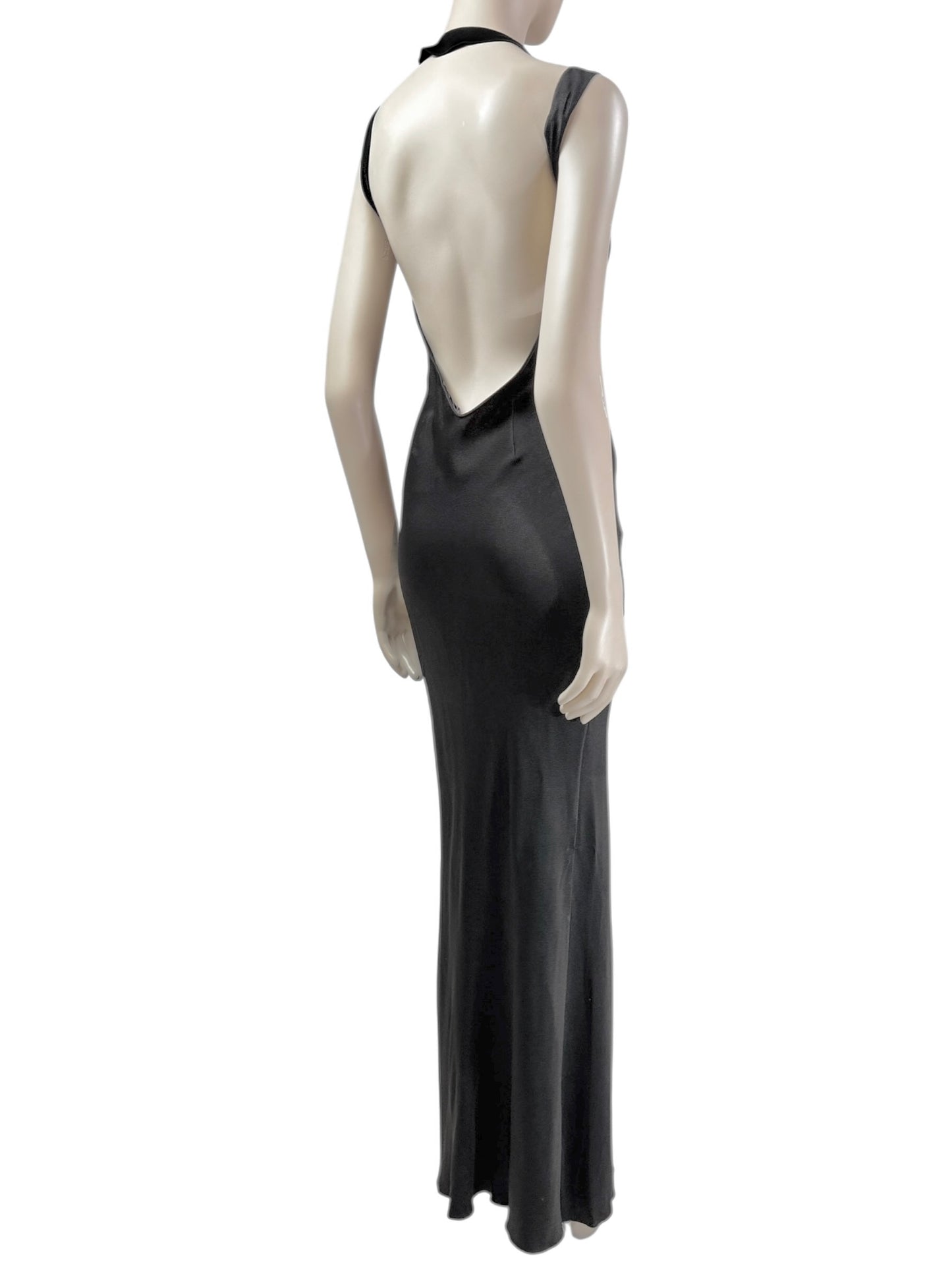 Christian Dior John Galliano Spring 2003 Long black dress
