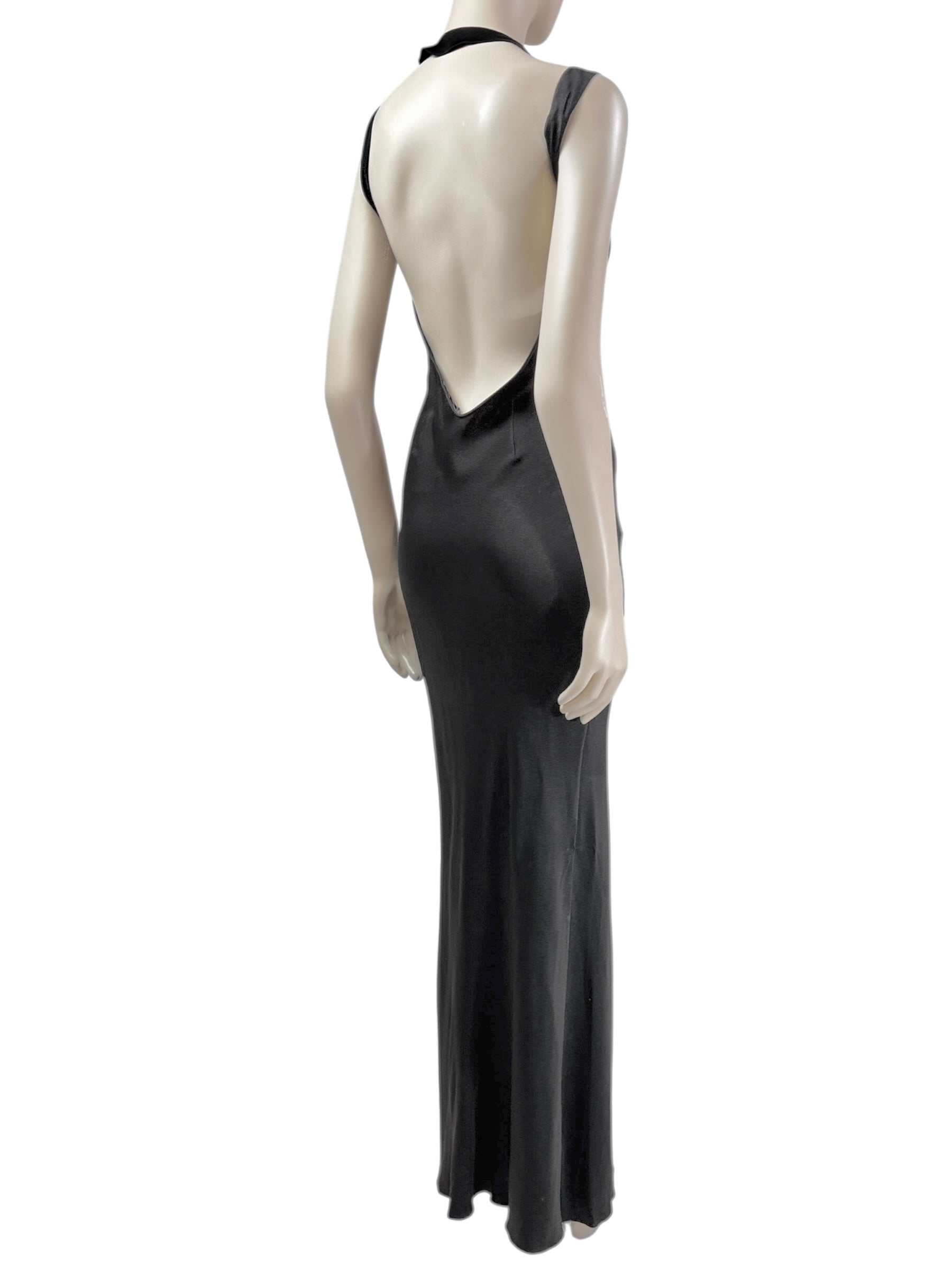 Christian Dior John Galliano Spring 2003 Long black dress