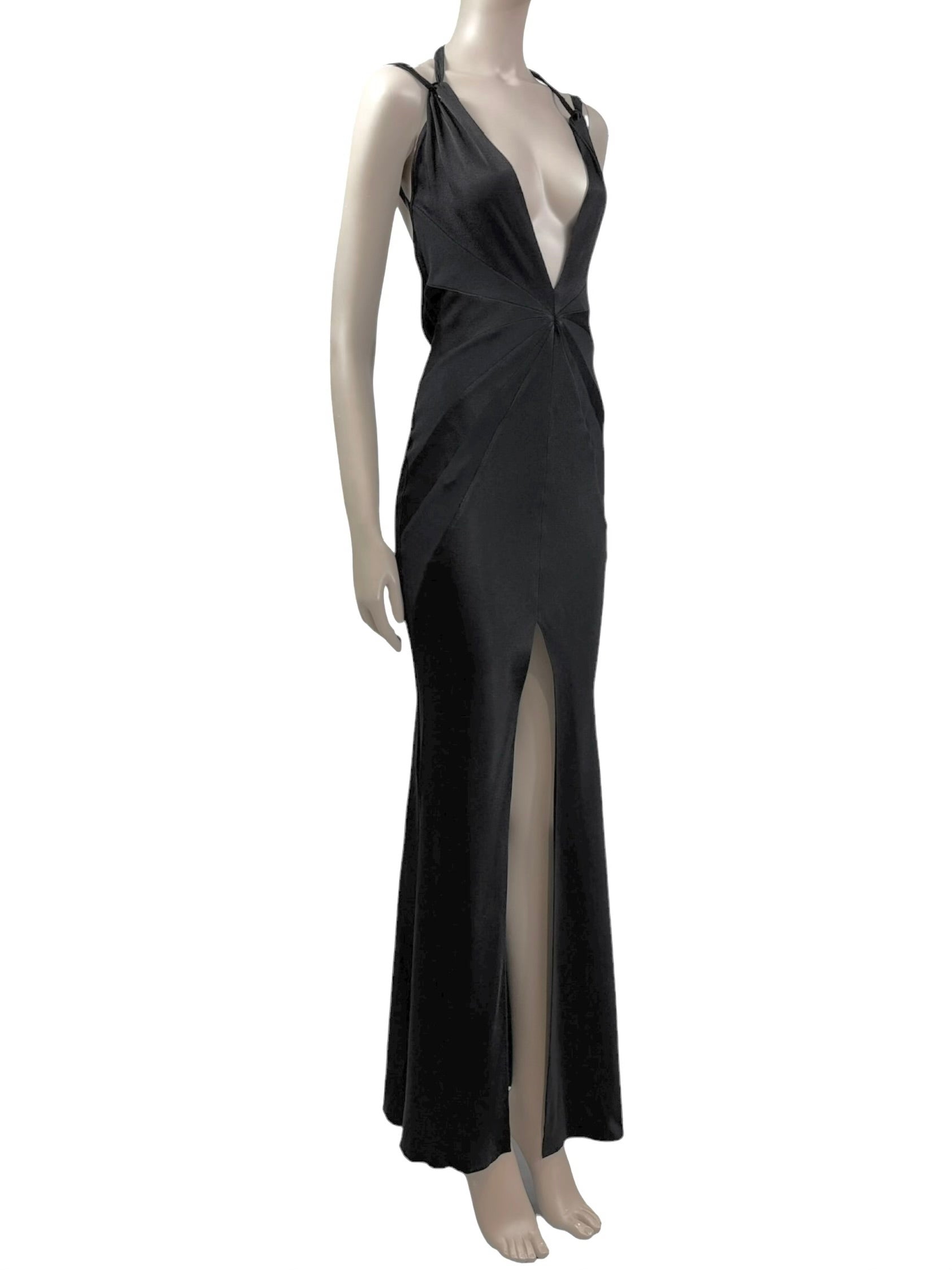Christian Dior John Galliano Spring 2003 Long black dress