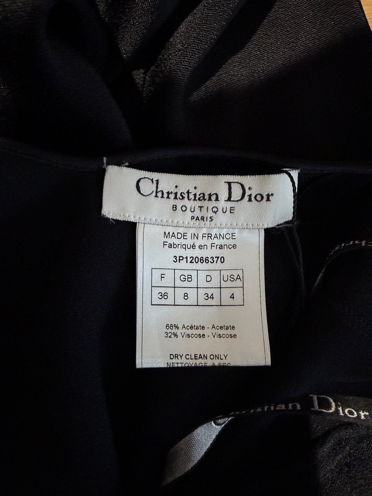 Christian Dior John Galliano Spring 2003 Long black dress