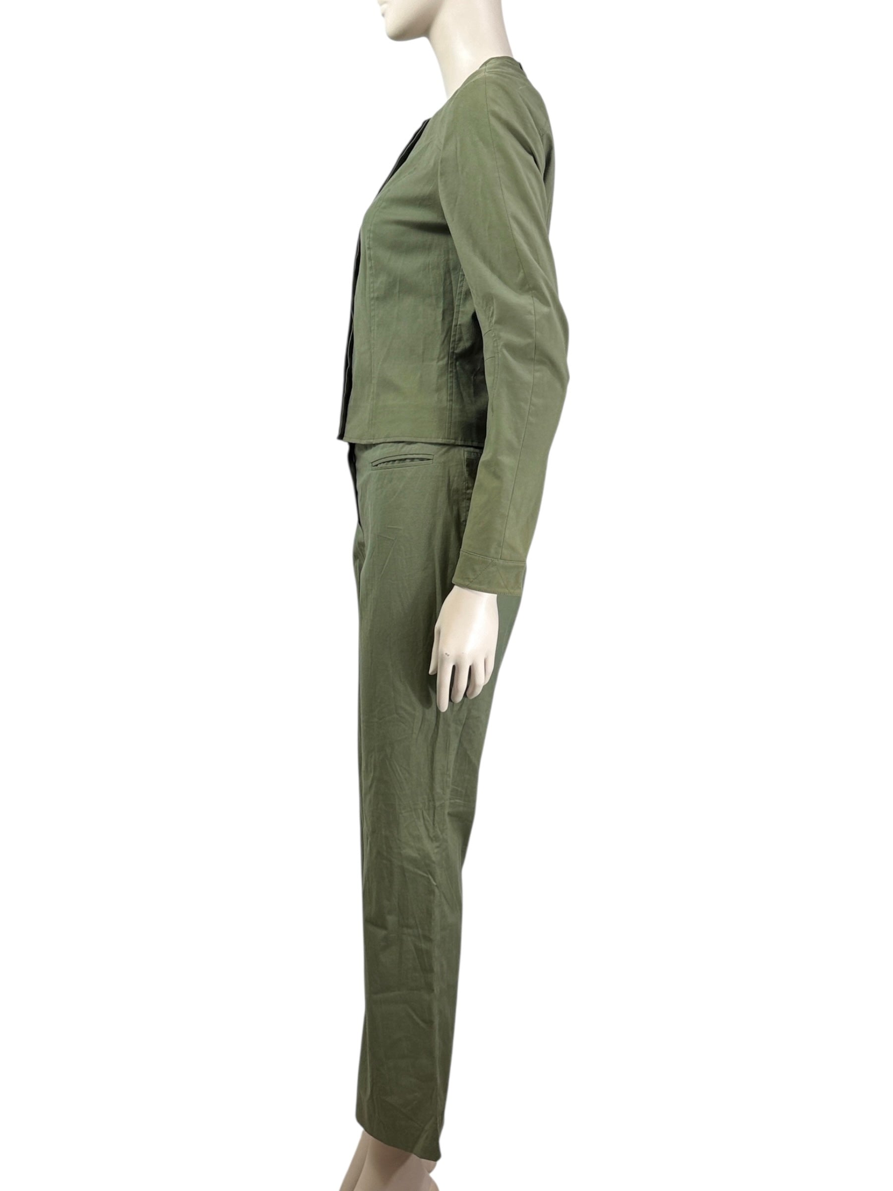 Christian Dior John Galliano Spring 2003 green pant set