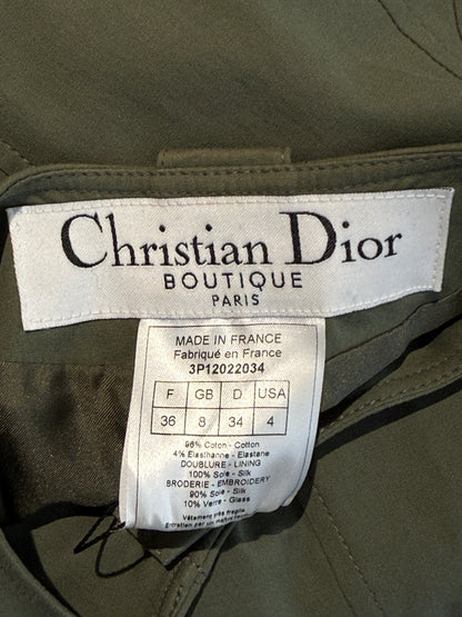 Christian Dior John Galliano Spring 2003 green pant set