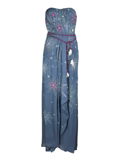 Christian Dior John Galliano Spring 2011 Look 42 Maxi bustier embroidered dress