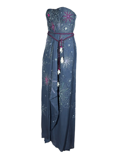 Christian Dior John Galliano Spring 2011 Look 42 Maxi bustier embroidered dress