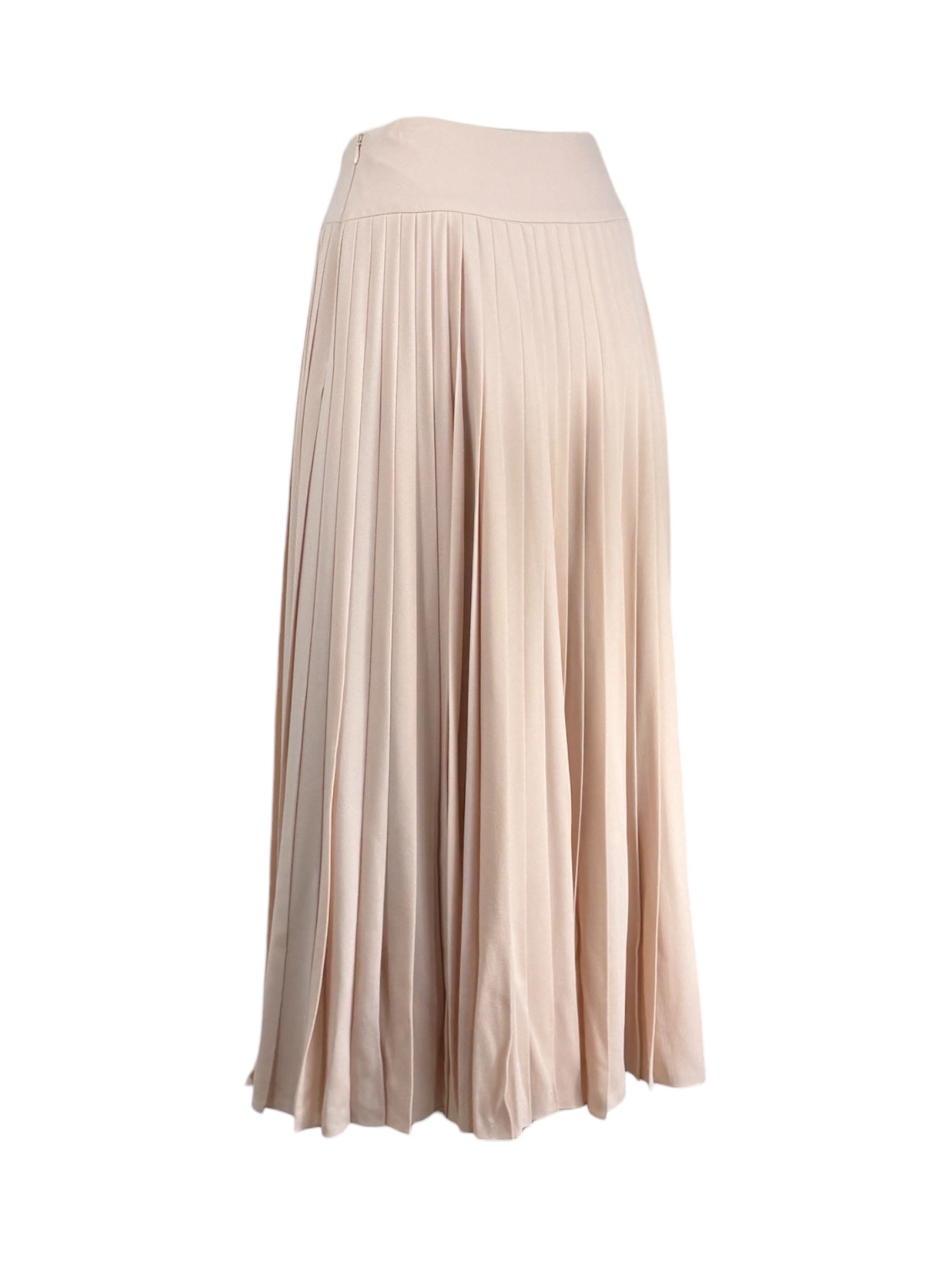 Christian Dior Maria Grazia Chiuri - Autumn/Winter 2017-2018 Collection - Long nude silk crepe skirt