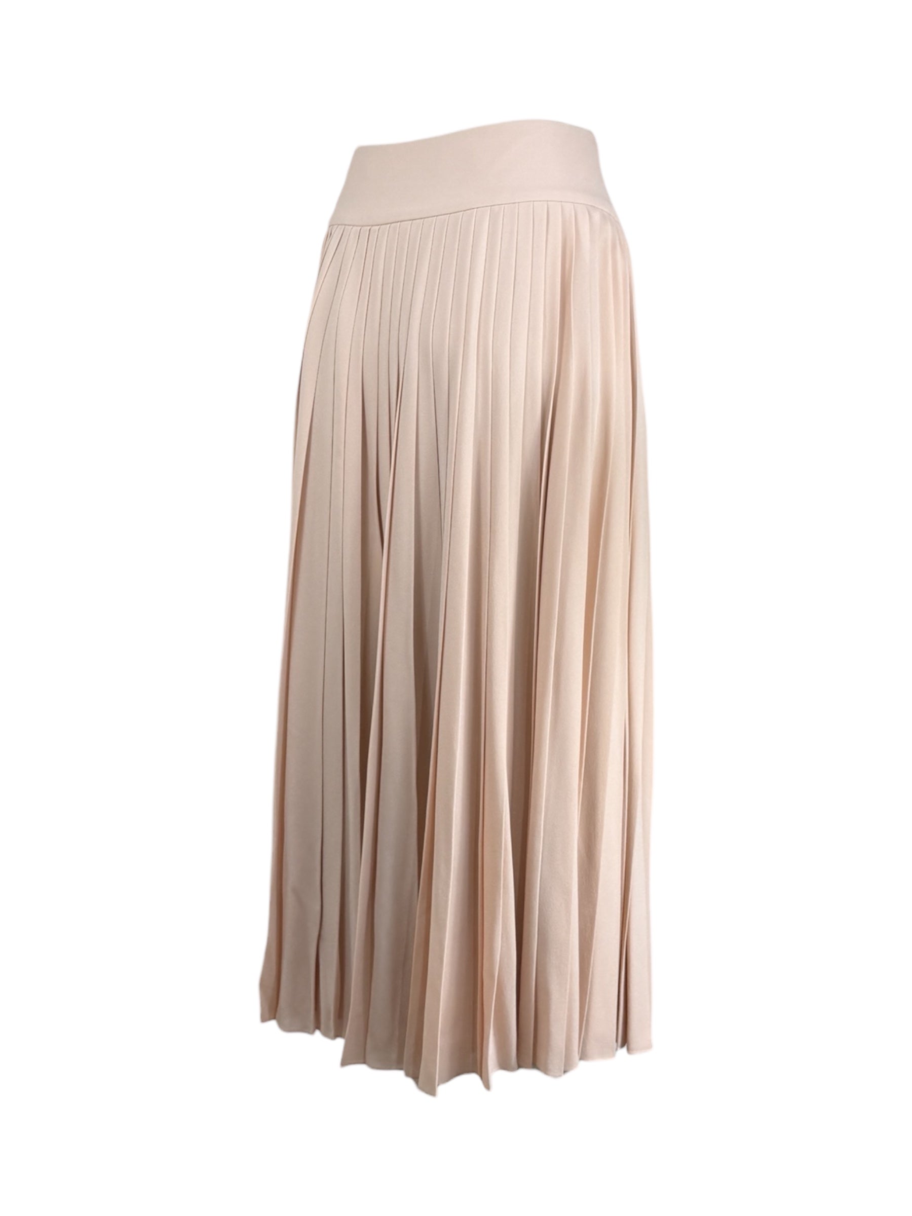 Christian Dior Maria Grazia Chiuri - Autumn/Winter 2017-2018 Collection - Long nude silk crepe skirt
