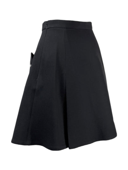 Christian Dior Maria Grazia Chiuri - Capsule Collection “Dioramour” Autumn/Winter 2021-2022 - Black wool and silk mini skirt embellished with hearts 2