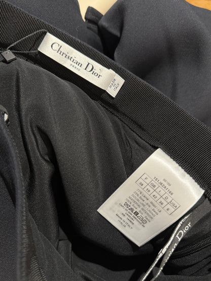 Christian Dior Maria Grazia Chiuri - Capsule Collection “Dioramour” Autumn/Winter 2021-2022 - Black wool and silk mini skirt embellished with hearts 6