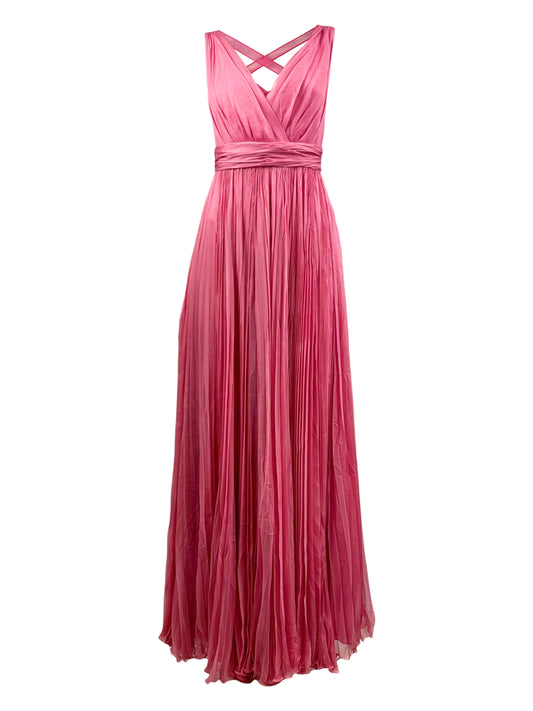 Christian Dior Maria Grazia Chiuri 2023 Pink chiffon pleated dress