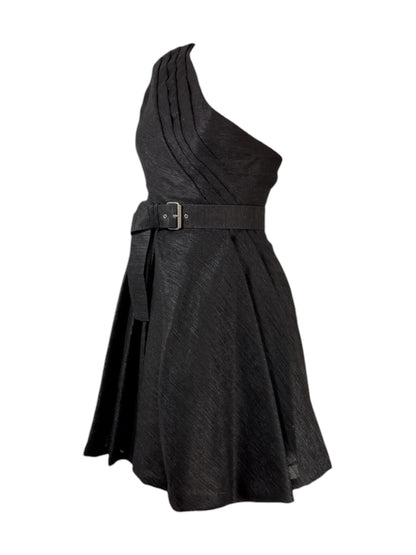 Christian Dior Maria Grazia Chiuri  Autumn/Winter 2019-2020 Haute Couture   Look 26  Black asymmetrical mini dress 1