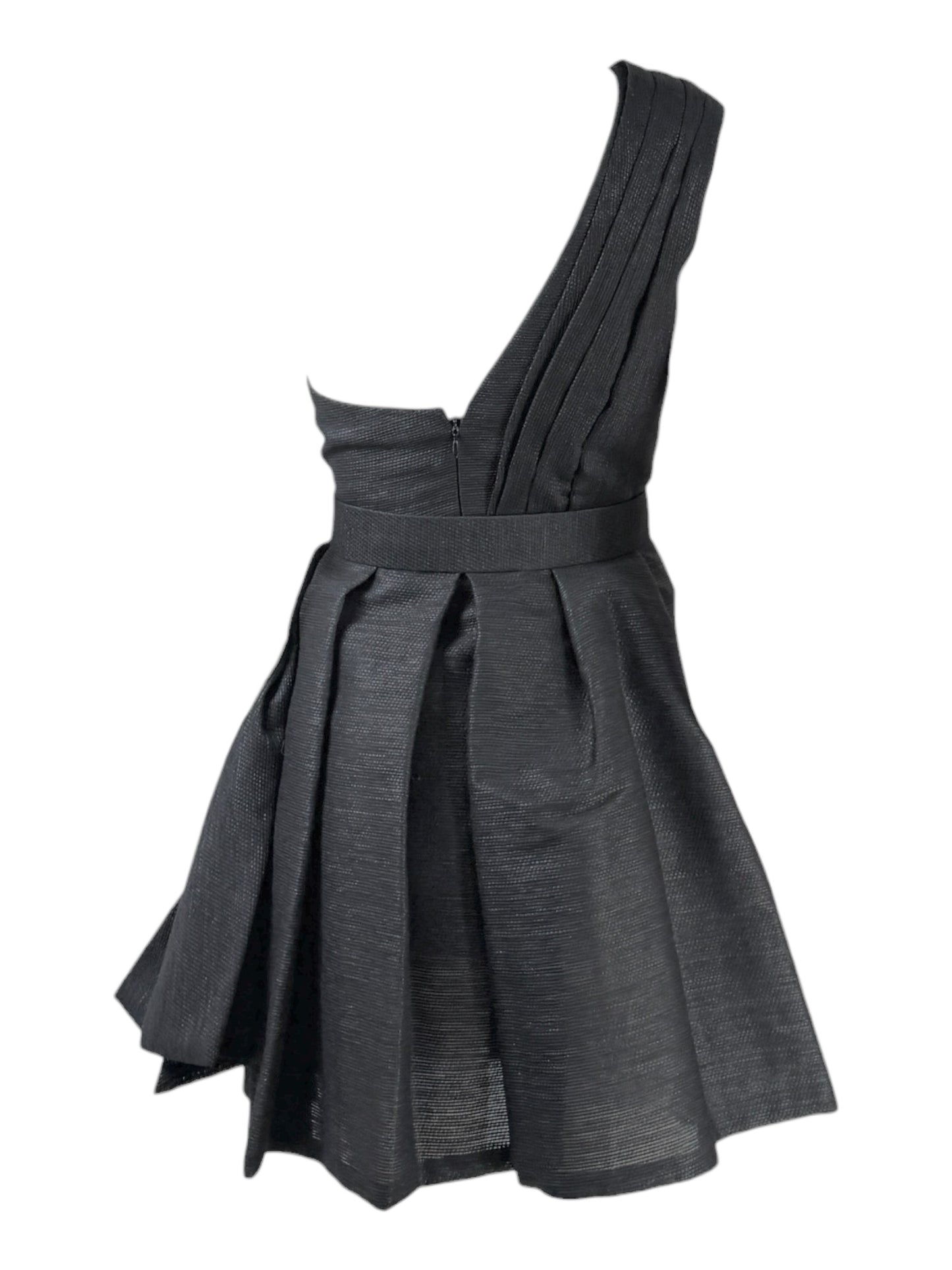 Christian Dior Maria Grazia Chiuri  Autumn/Winter 2019-2020 Haute Couture   Look 26  Black asymmetrical mini dress 3