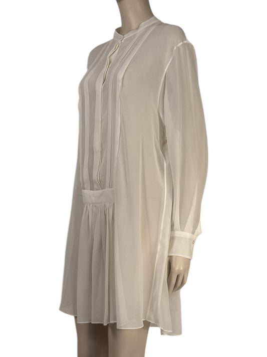Christian Dior Maria Grazia Chiuri Collection ready to wear Spring Summer 2017 white silk crepe dress 1