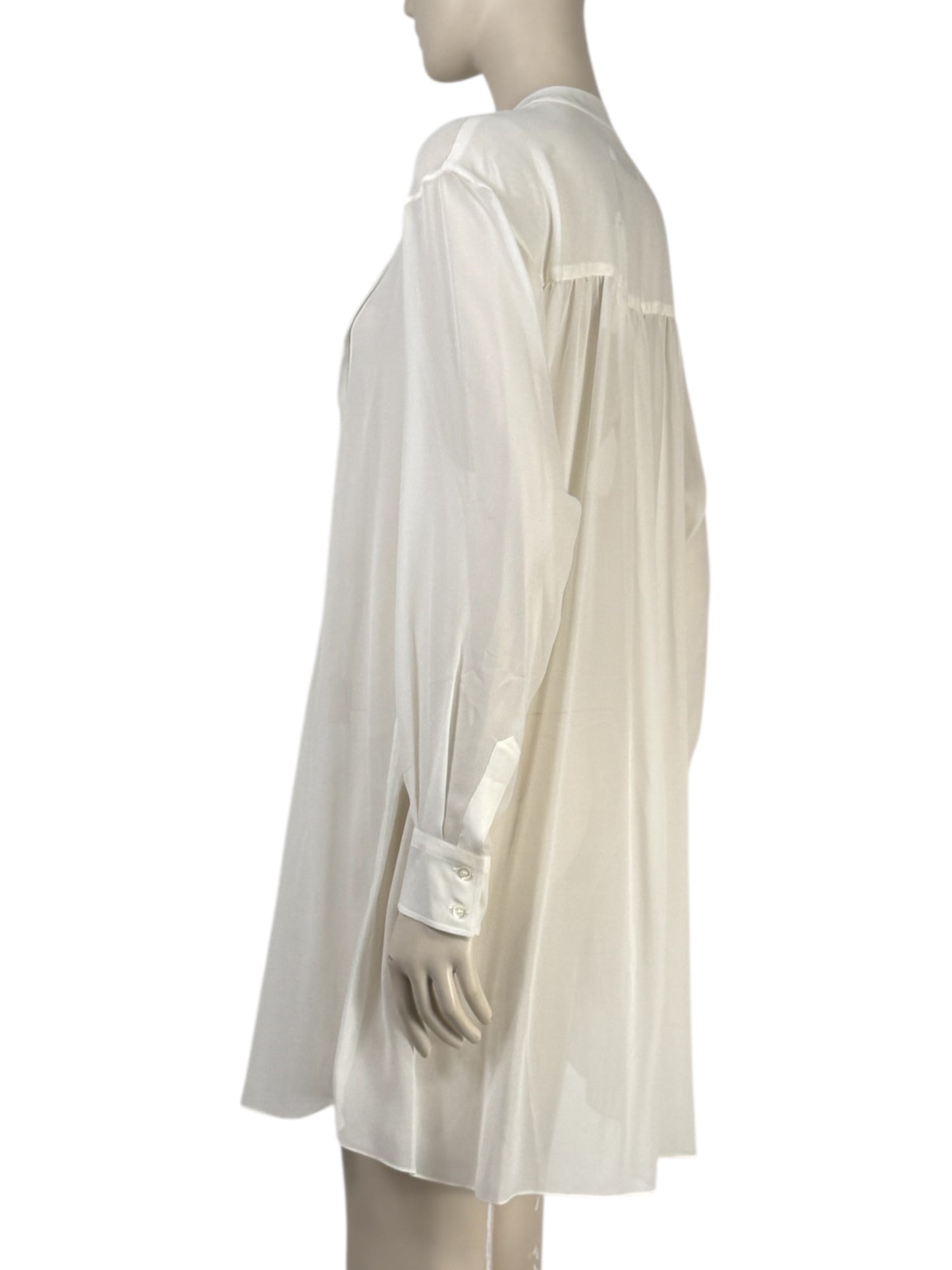 Christian Dior Maria Grazia Chiuri Collection ready to wear Spring Summer 2017 white silk crepe dress 2