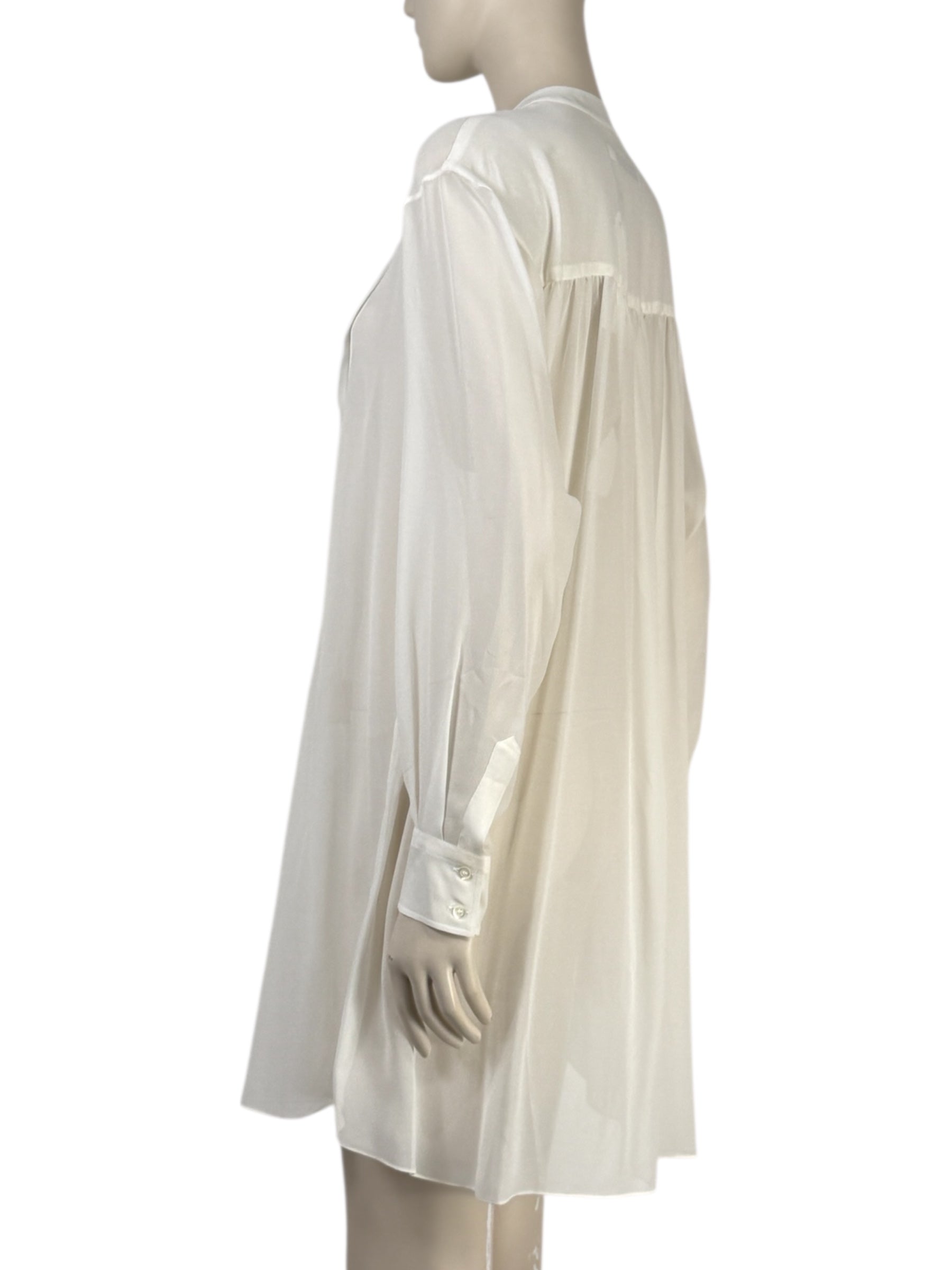 Christian Dior Maria Grazia Chiuri Collection ready to wear Spring Summer 2017 white silk crepe dress 2