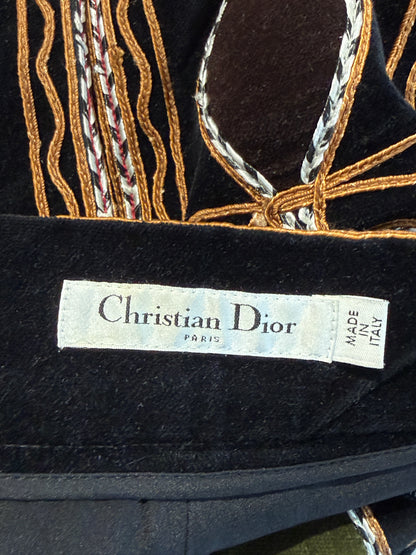 Christian Dior Maria Grazia Chiuri Ensemble tulle bra mini velvet short