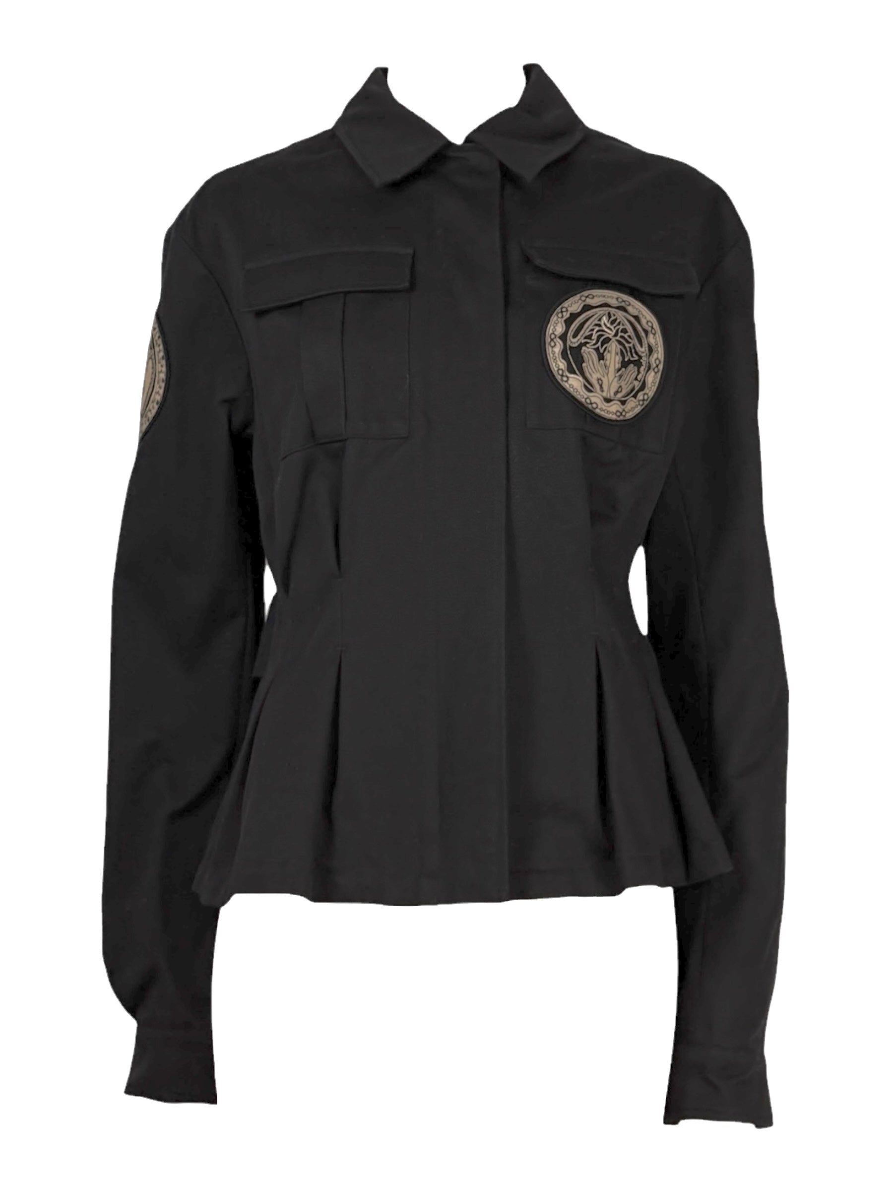 Christian Dior Maria Grazia Chiuri Fall 2017 Black cotton zipped jacket with tarot motifs 1