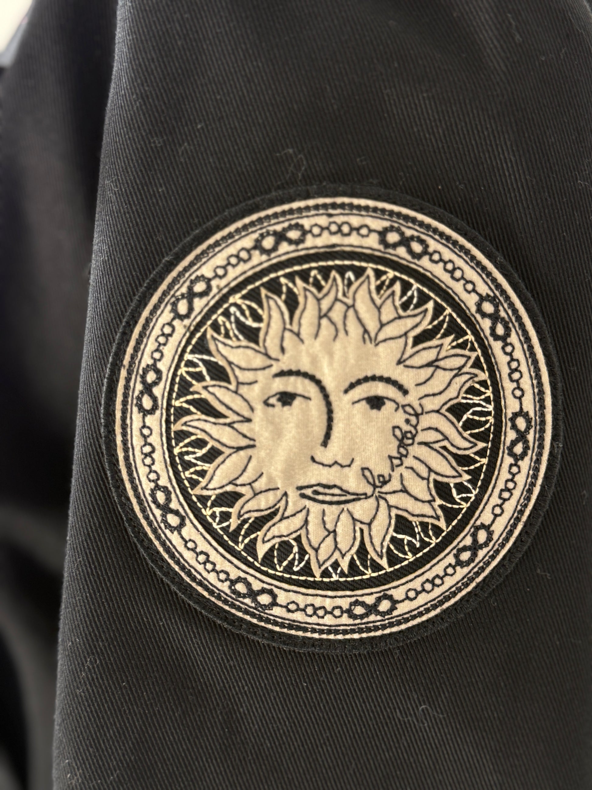 Christian Dior Maria Grazia Chiuri Fall 2017 Black cotton zipped jacket with tarot motifs 13