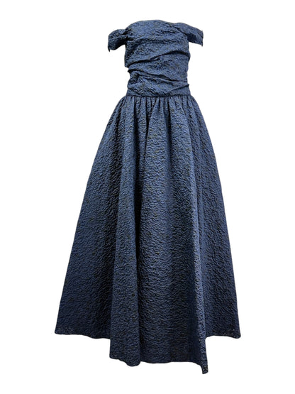 Christian Dior Maria Grazia Chiuri Fall 2019 Look 79 Maxi dress navy black