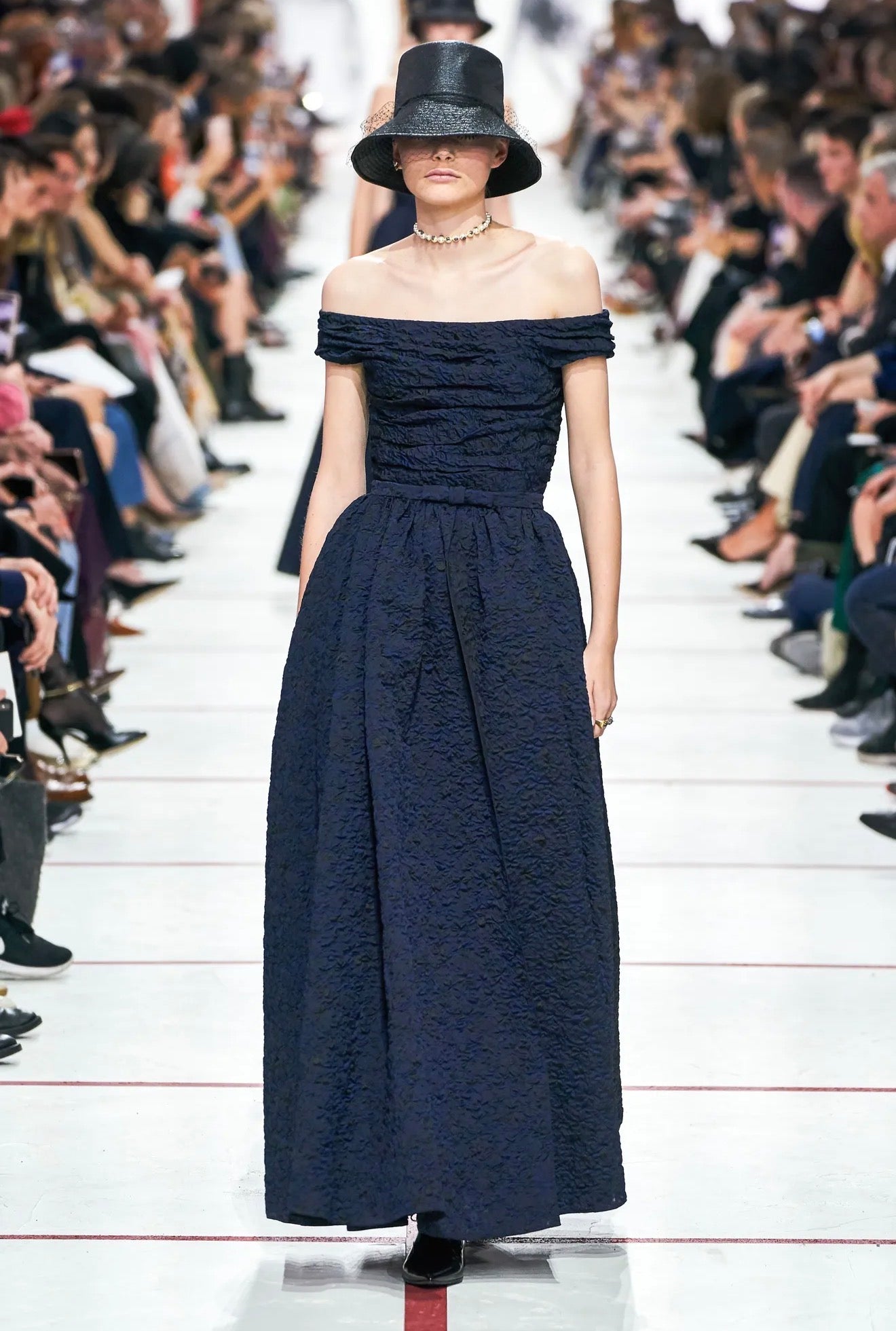 Christian Dior Maria Grazia Chiuri Fall 2019 Look 79 Maxi dress navy black