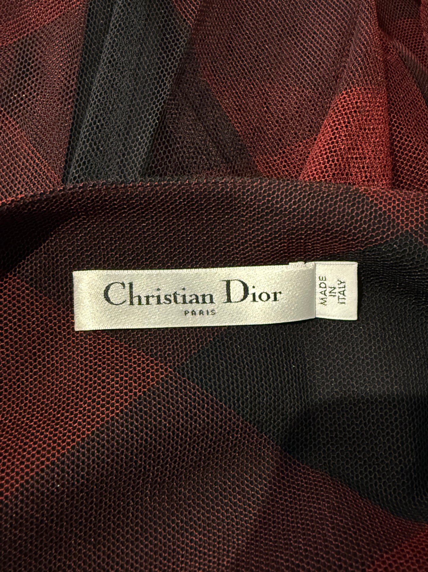 Christian Dior Maria Grazia Chiuri Fall 2019 Red black plaid ensemble