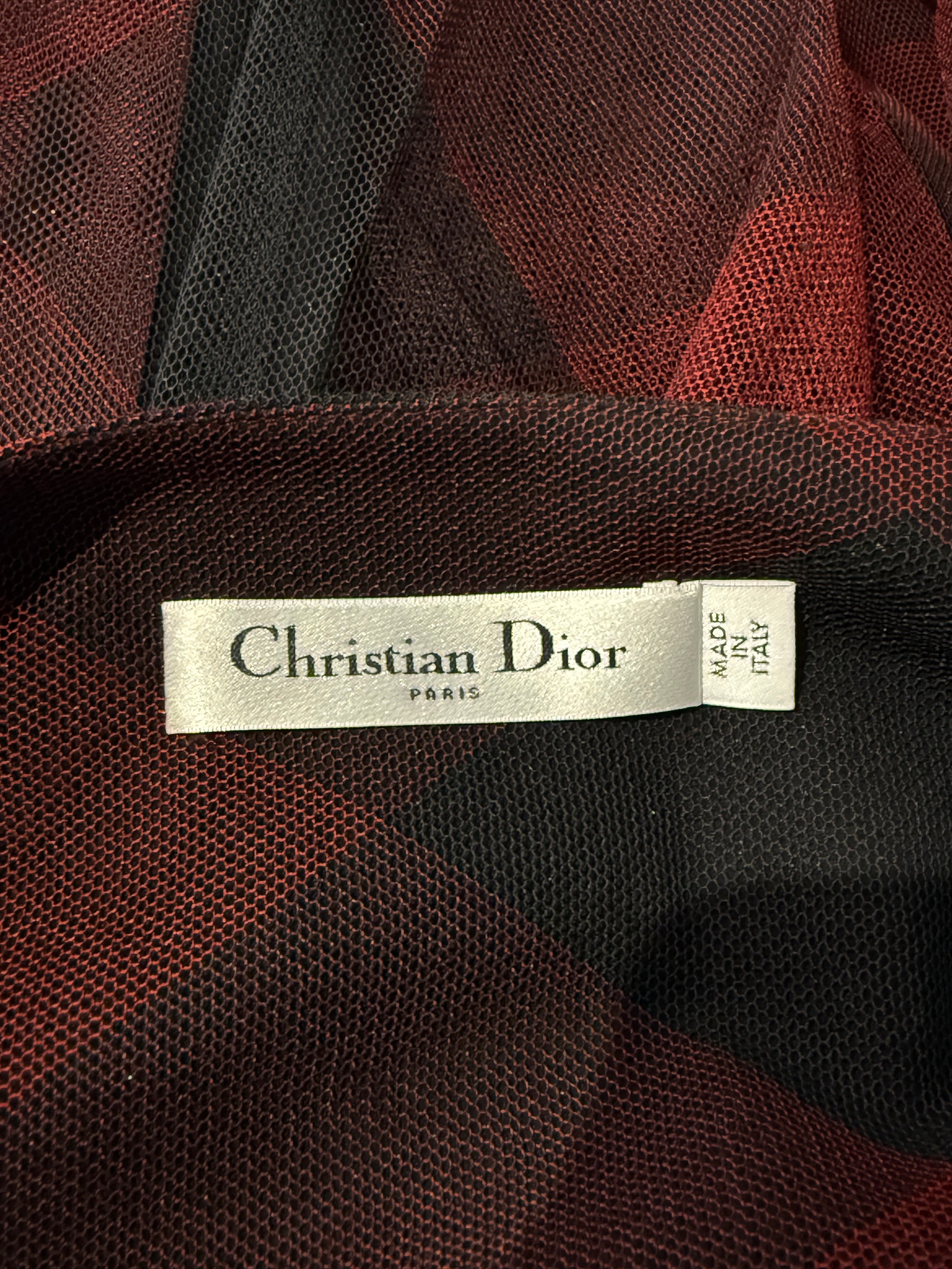 Christian Dior Maria Grazia Chiuri Fall 2019 Red black plaid ensemble