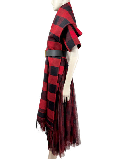Christian Dior Maria Grazia Chiuri Fall 2019 Red black plaid ensemble