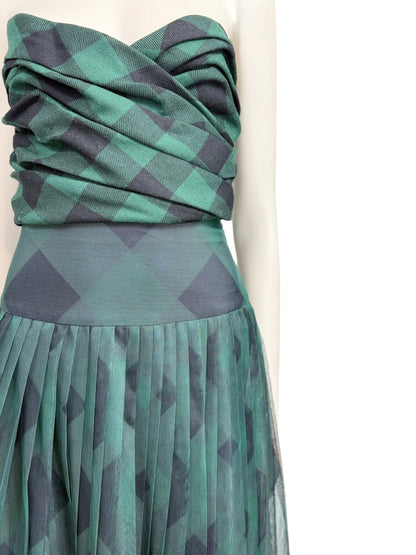 Christian Dior Maria Grazia Chiuri Fall 2019 check set green black