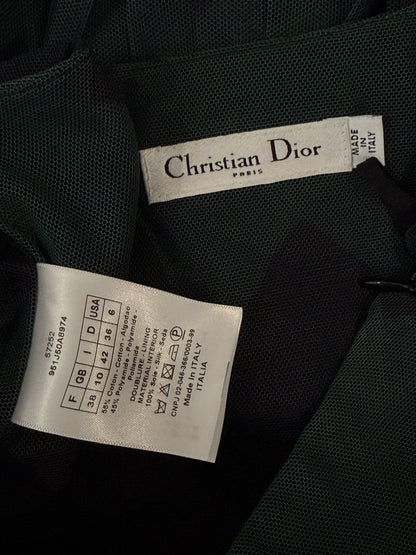 Christian Dior Maria Grazia Chiuri Fall 2019 check set green black