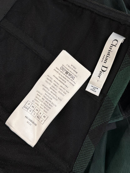 Christian Dior Maria Grazia Chiuri Fall 2019 check set green black