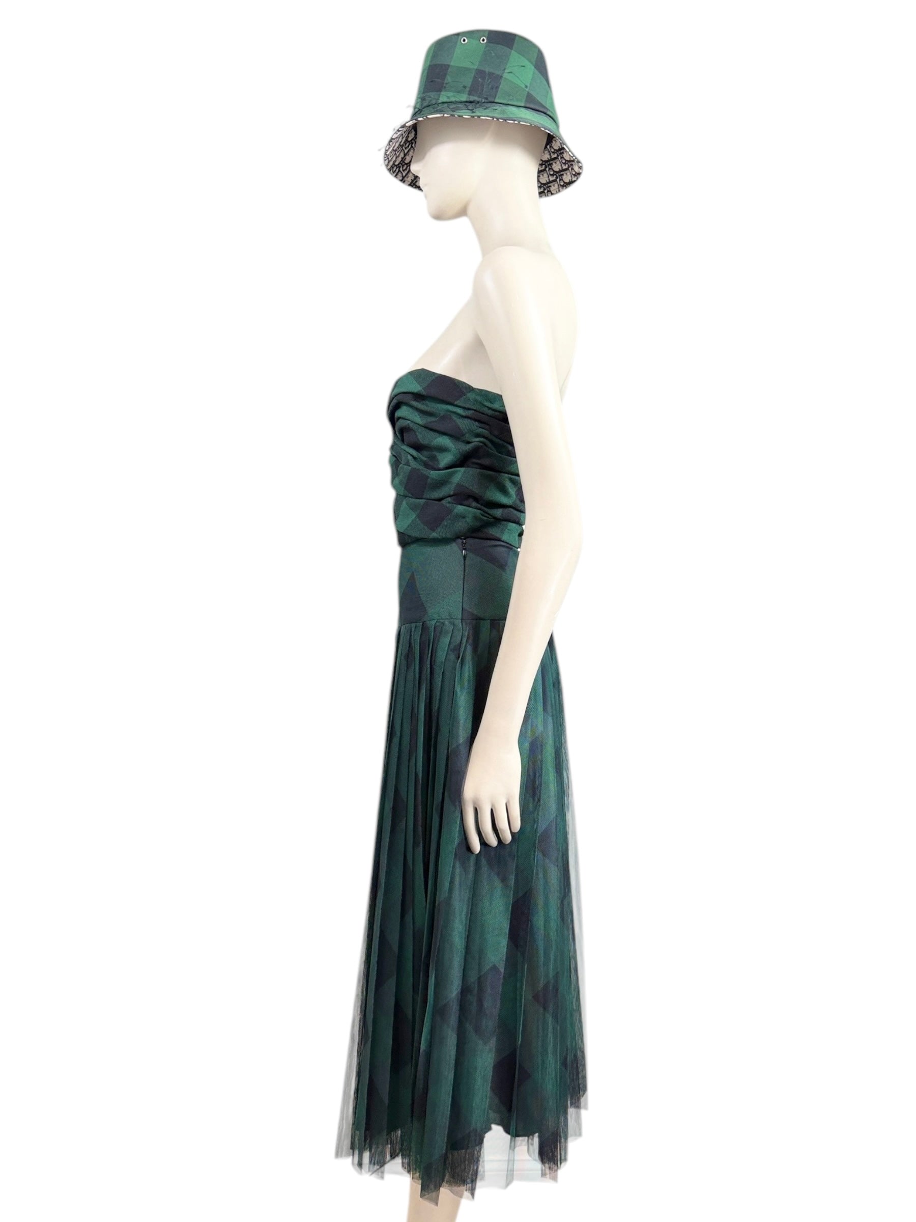 Christian Dior Maria Grazia Chiuri Fall 2019 check set green black