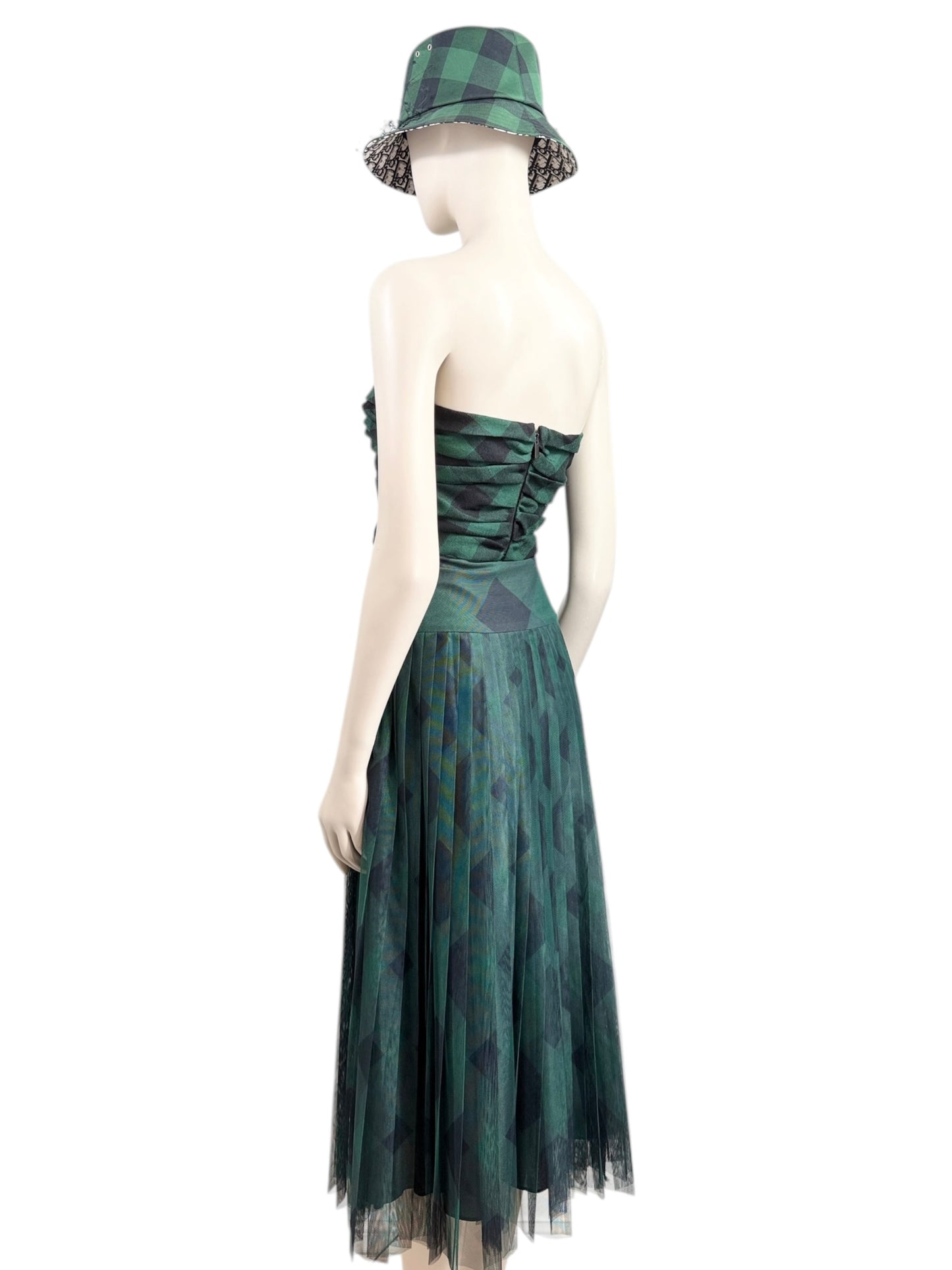 Christian Dior Maria Grazia Chiuri Fall 2019 check set green black