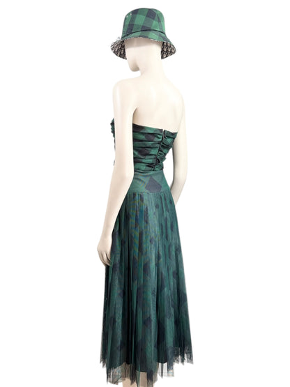 Christian Dior Maria Grazia Chiuri Fall 2019 check set green black