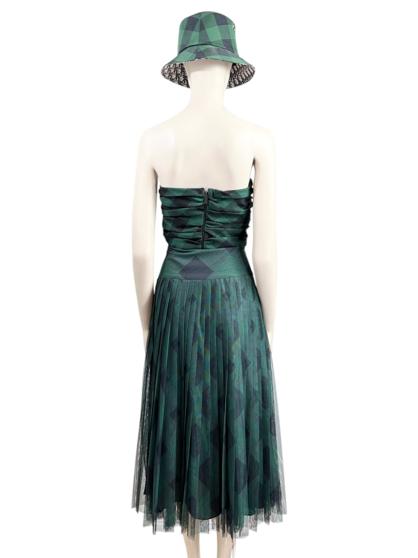 Christian Dior Maria Grazia Chiuri Fall 2019 check set green black