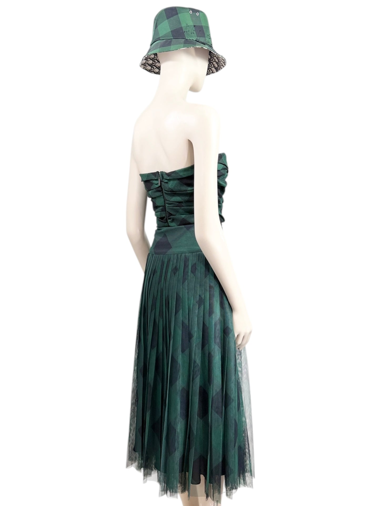 Christian Dior Maria Grazia Chiuri Fall 2019 check set green black