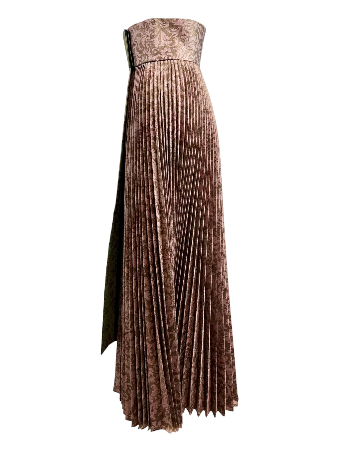 Christian Dior Maria Grazia Chiuri Fall 2022 Look 67 floral printed pleated skirt