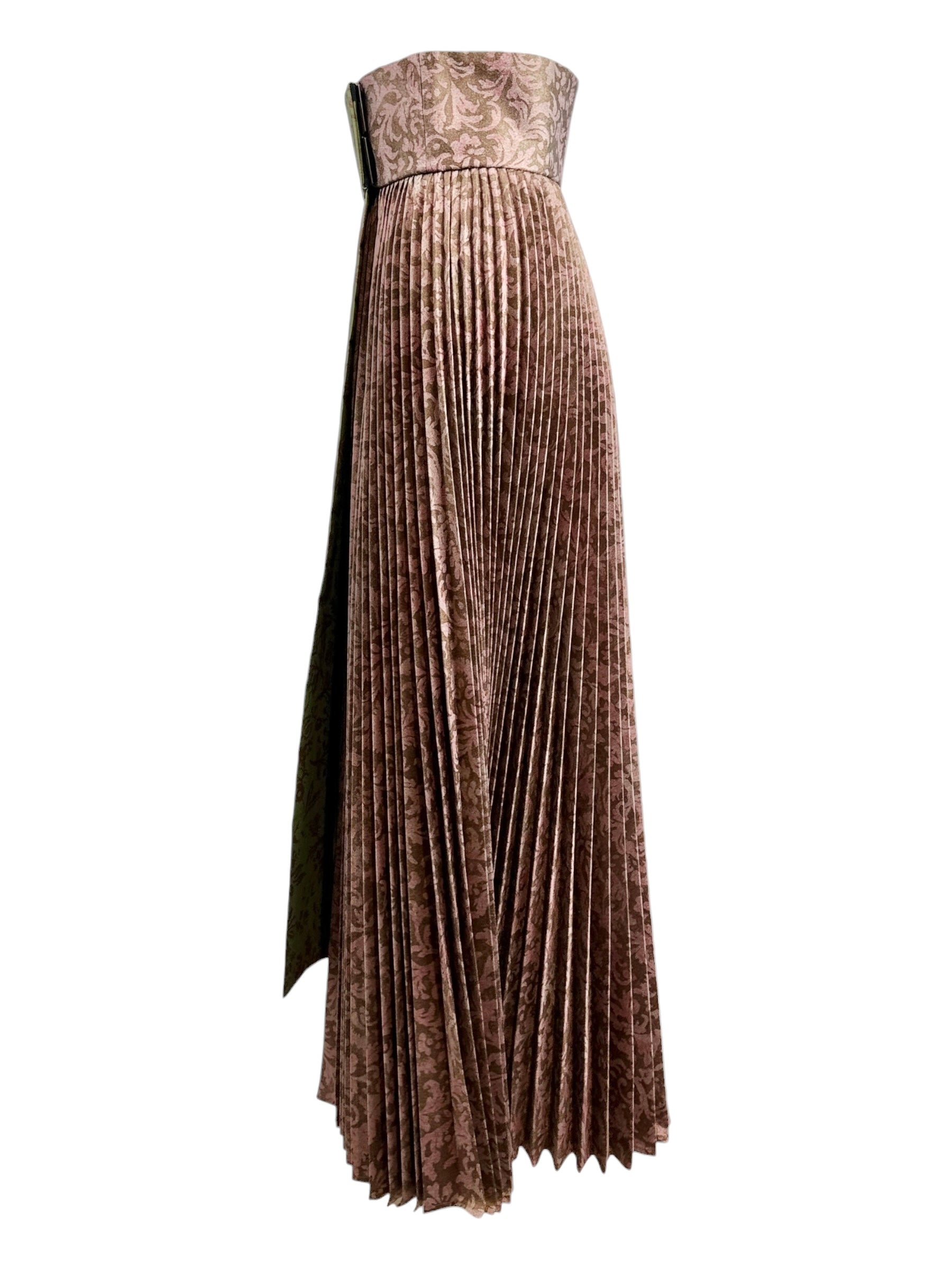 Christian Dior Maria Grazia Chiuri Fall 2022 Look 67 floral printed pleated skirt