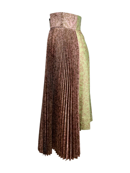 Christian Dior Maria Grazia Chiuri Fall 2022 Look 67 floral printed pleated skirt