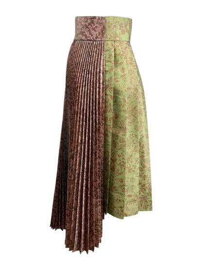 Christian Dior Maria Grazia Chiuri Fall 2022 Look 67 floral printed pleated skirt