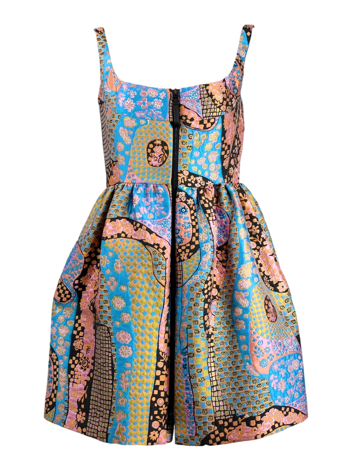 Christian Dior Maria Grazia Chiuri Prefall 2001 Look 86 mini jacquard dress