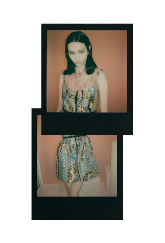 Christian Dior Maria Grazia Chiuri Prefall 2001 Look 86 mini jacquard dress
