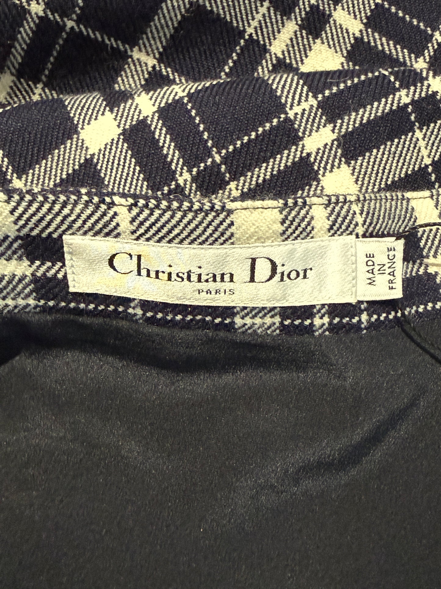 Christian Dior Maria Grazia Chiuri Prefall 2021 tartan wool skirt