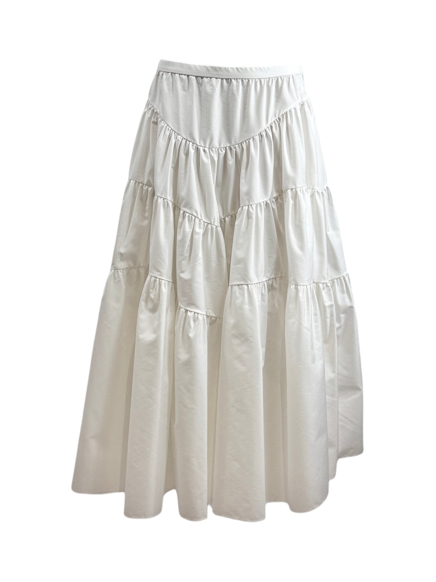 Christian Dior Maria Grazia Chiuri Resort 2024 White cotton ruffled skirt