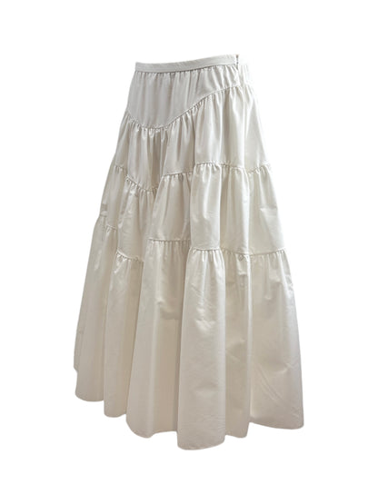 Christian Dior Maria Grazia Chiuri Resort 2024 White cotton ruffled skirt