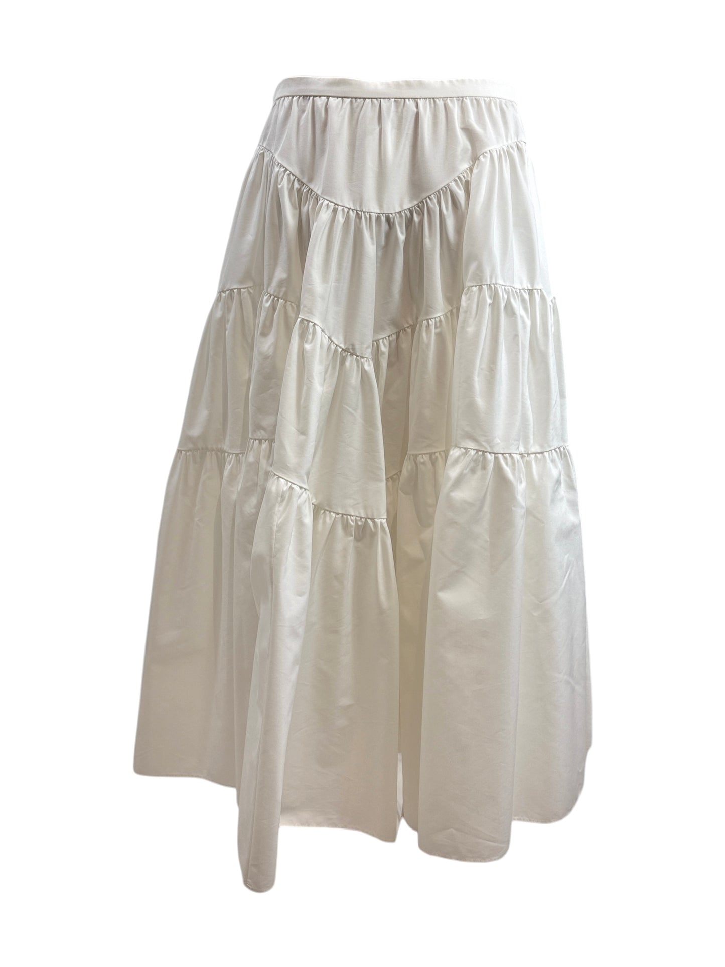 Christian Dior Maria Grazia Chiuri Resort 2024 White cotton ruffled skirt