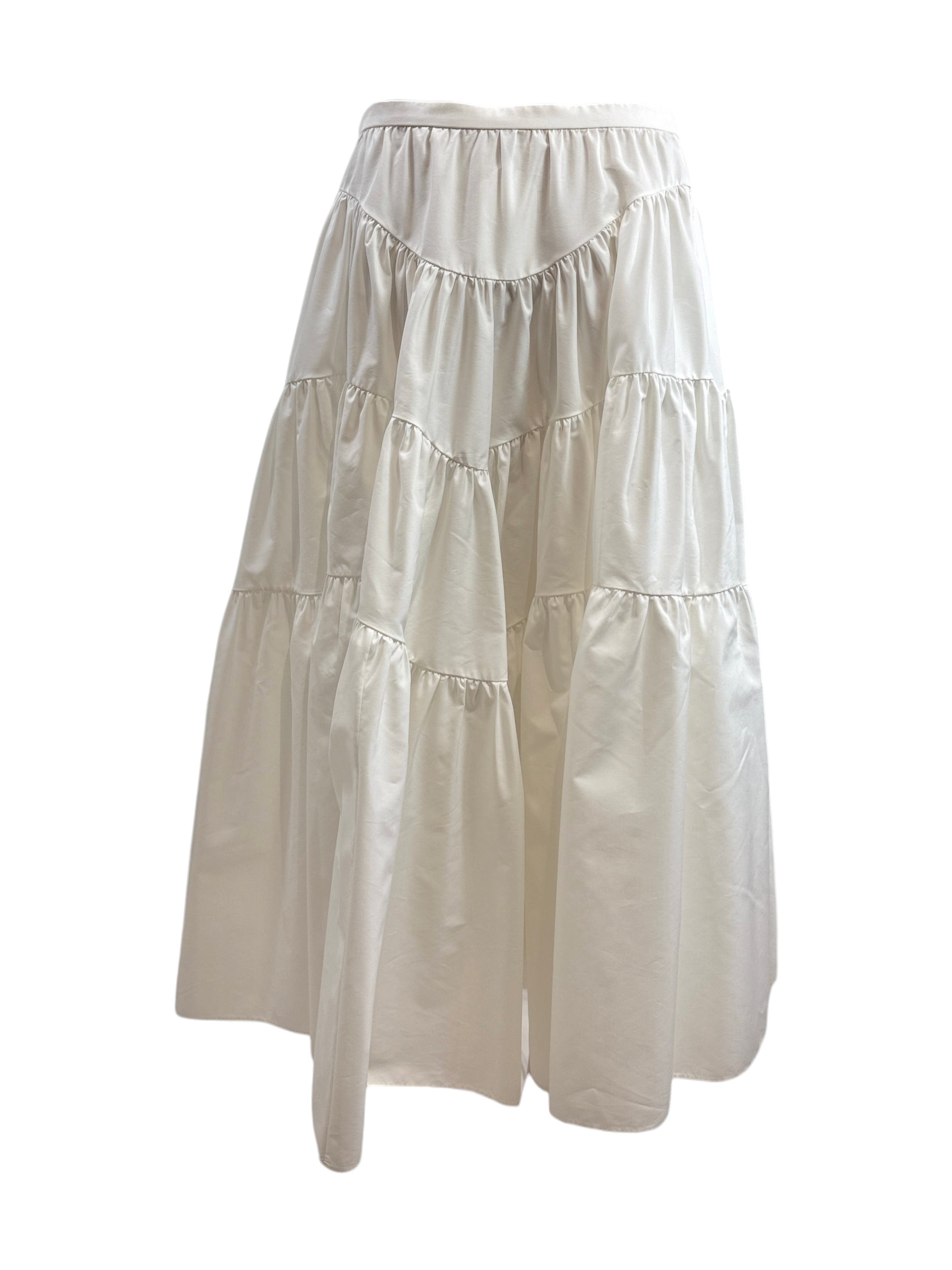 Christian Dior Maria Grazia Chiuri Resort 2024 White cotton ruffled skirt