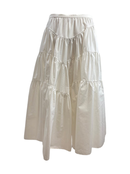 Christian Dior Maria Grazia Chiuri Resort 2024 White cotton ruffled skirt