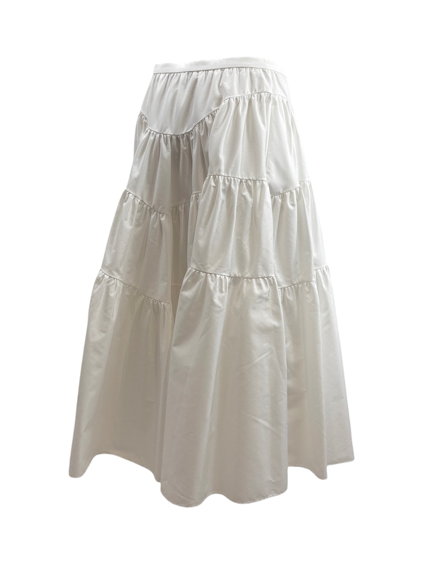 Christian Dior Maria Grazia Chiuri Resort 2024 White cotton ruffled skirt