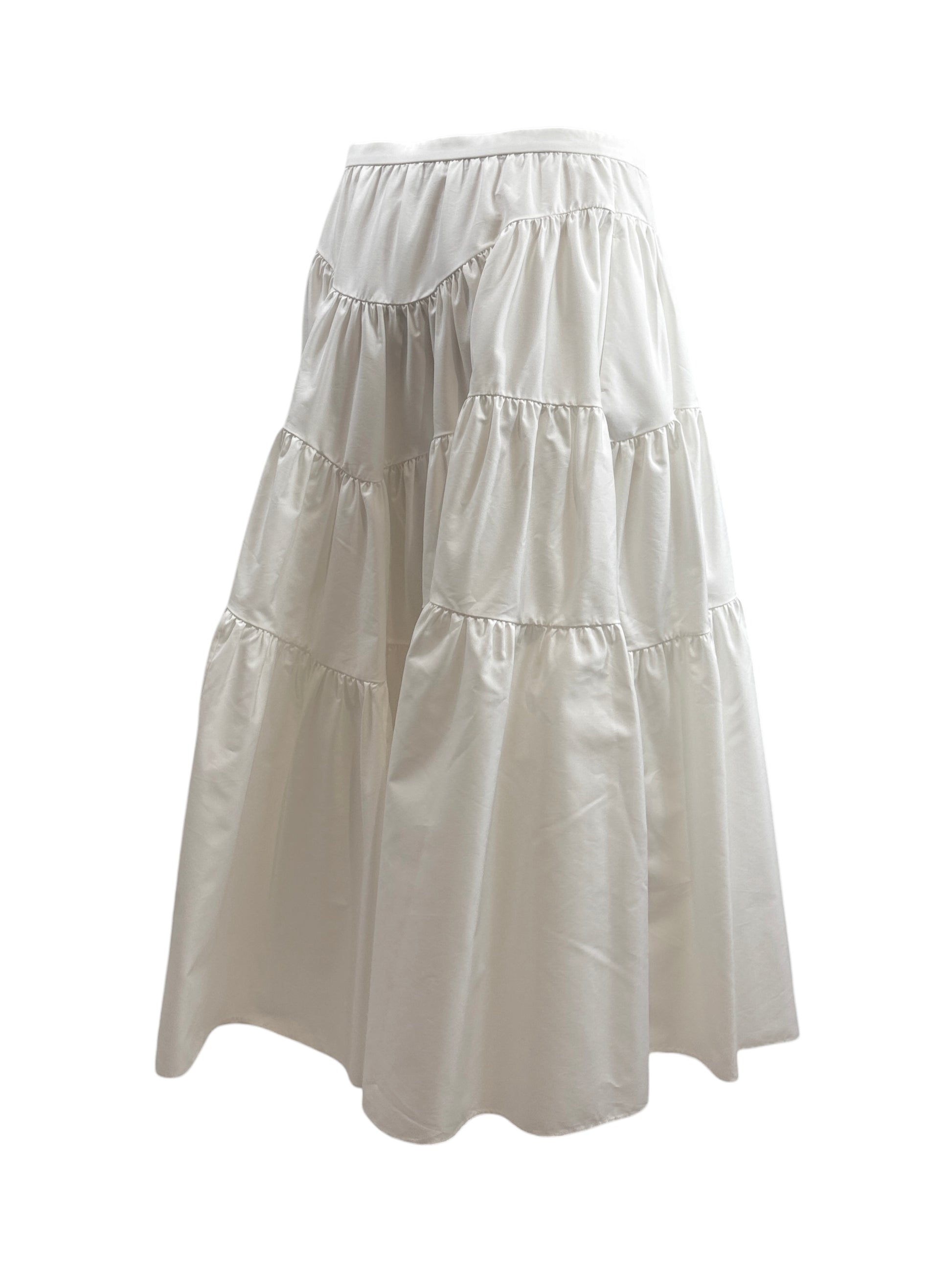 Christian Dior Maria Grazia Chiuri Resort 2024 White cotton ruffled skirt